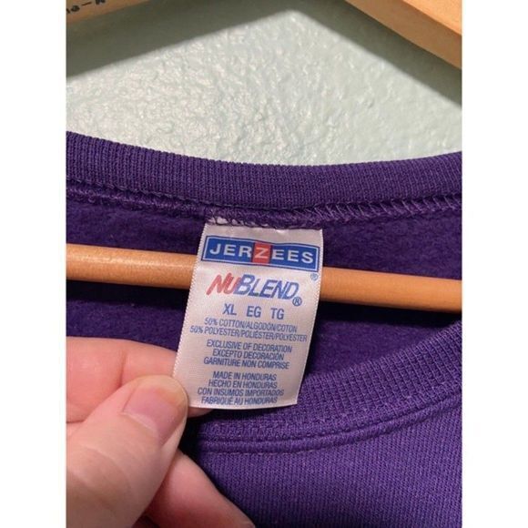 Vintage Women's Cat in Stocking Purple Sweater Size XL‎ - Picture 5 of 6